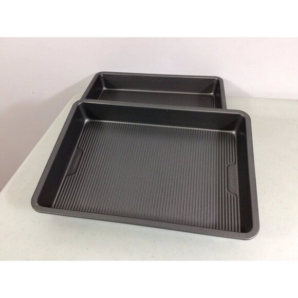 Good Cook Medium Sheet Cake Pan 13" x 9" x 2" Textured Nonstick Lot of 2 - Picture 1 of 8